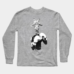 Boxing Giraffe Long Sleeve T-Shirt